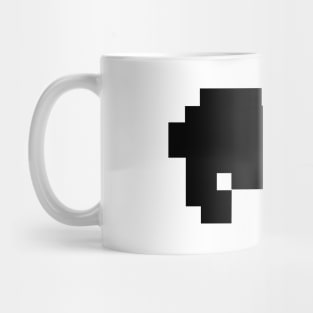 hino animal sillhouette pixel. Mug